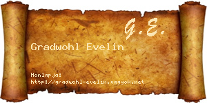 Gradwohl Evelin névjegykártya